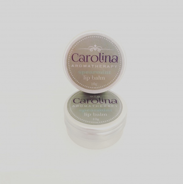Spearmint lip balm carolina aromatherapy
